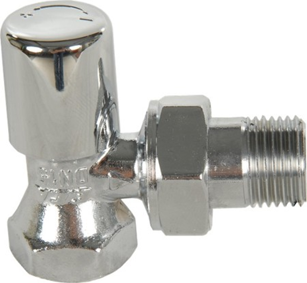 ECA 1/2'' KÖŞE RADYATÖR VANASI VALF KROM - Image 1