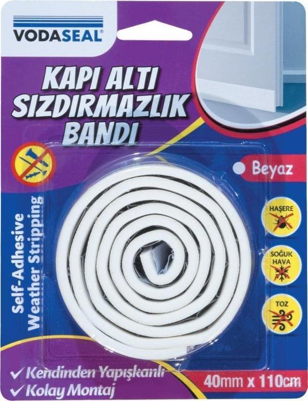 VodaSeal Kapı Altı Sızdırmazlık Bandı - Beyaz - Image 1
