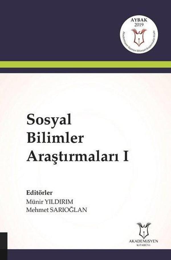 Sosyal Bilimler Araştırmaları-1 - Akademisyen Kitabevi - Image 1