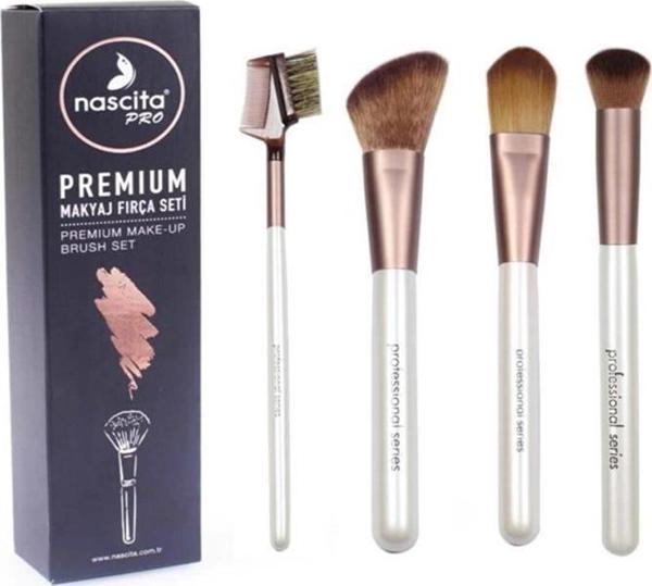 Nascita Premium Sevilenler Makyaj Fırça Seti 4 Adet - Image 1
