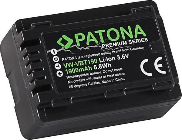 1258 Premium Batarya (Panasonic VW-VBT190 Için) - Image 1