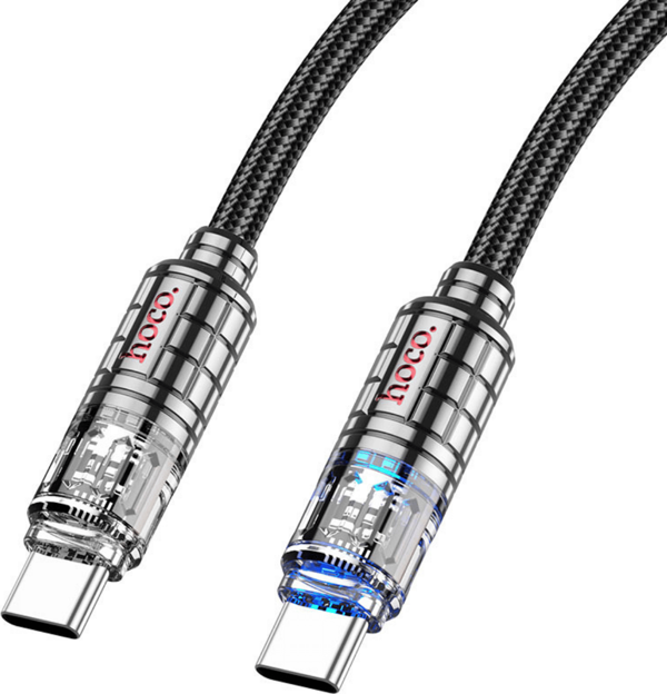Hoco U122 1.2M 60W Type-C to Type-C Şarj Data Kablosu - Image 1