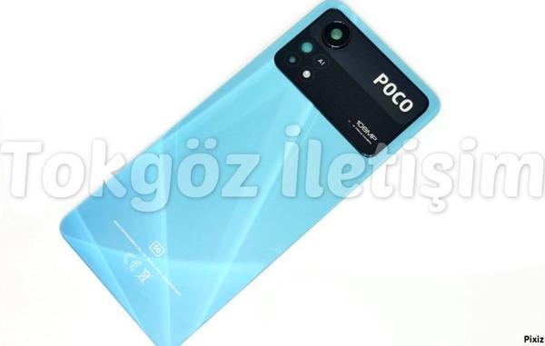Tkgz Xiaomi Poco X4 PRO Arka Pil Kapağı (Full Lensli) MAVİ - Image 1
