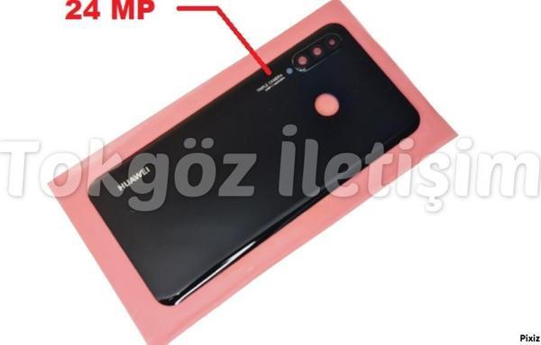 Tkgz Huawei P30 Lite Arka Pil Batarya Kapağı ( Kamera Lensli 24 MP) SİYAH - Image 1