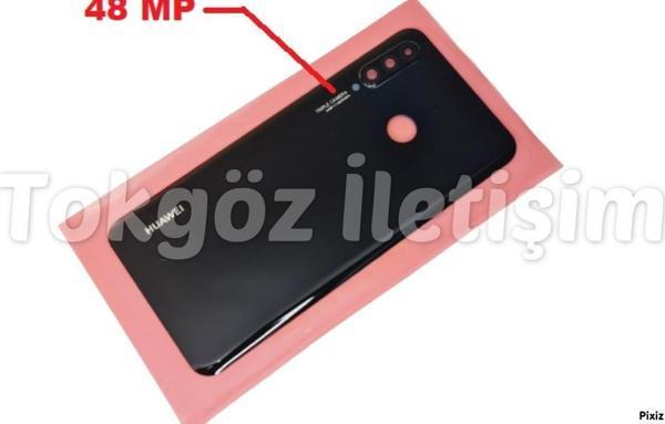 Tkgz Huawei P30 Lite Arka Pil Batarya Kapağı ( Kamera Lensli 48 MP) SİYAH - Image 1