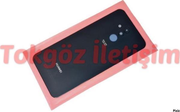 Tkgz Huawei Mate 20 Lite Arka Pil Batarya Kapağı (Kamera Lensli CAM) SİYAH - Image 1