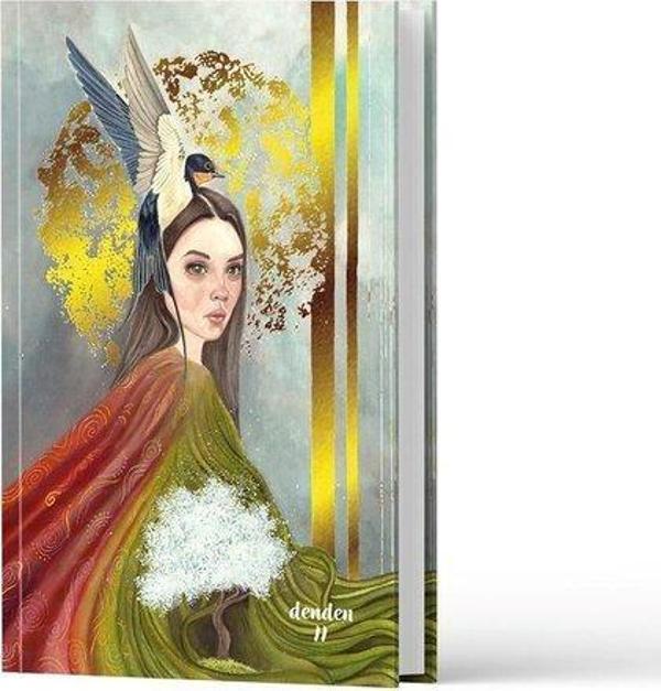 Denden 17 x 24 Kalp Atışı Çizgili Sert Kapak Butik Defter - Image 1