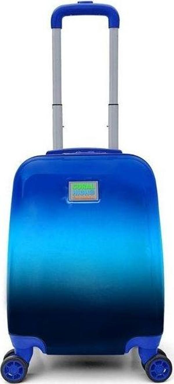 Coral High  Mini Mavi Renk Geçişli Desenli Çocuk Valizi 16736 - Image 1
