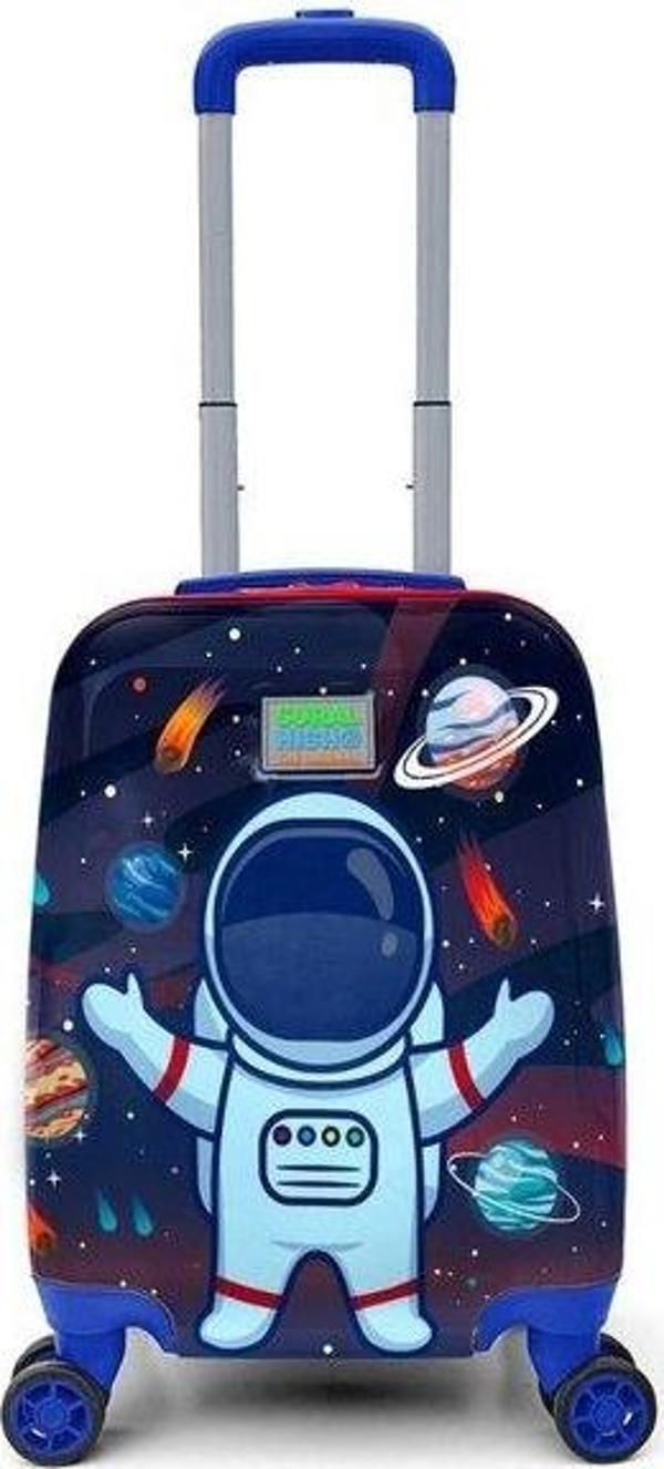 Coral High  Mini Astronot Desenli Çocuk Valizi 16743 - Image 1