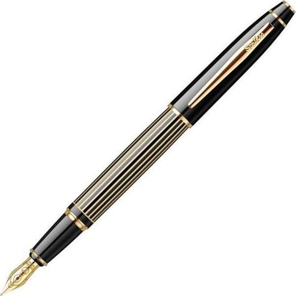 Scrikss Dolmakalem Çizgi Desenli Siyah Altın 35L - Image 1