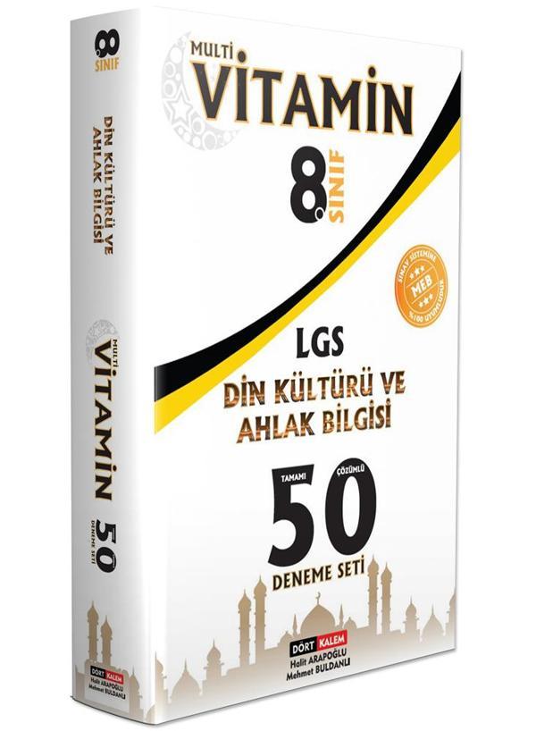 8. Sınıf LGS Din Kültürü ve Ahlak Bilgisi 50 Deneme Çözümlü - Dört Kalem Yayınları - Image 1