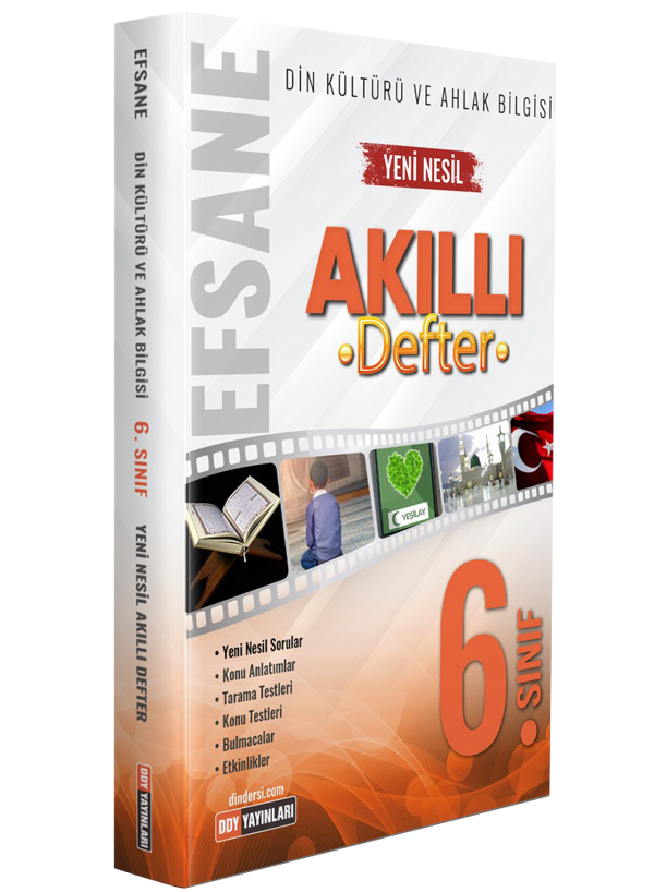 6.Sınıf Din Kültürü ve Ahlak Bilgisi Efsane Akıllı Defter - DDY Yayınları - Image 1