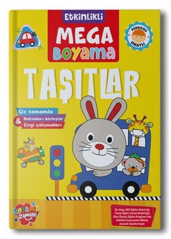 Taşıtlar - Etkinlikli Mega Boyama - Boyama Zamanı Yayınları - Image 1