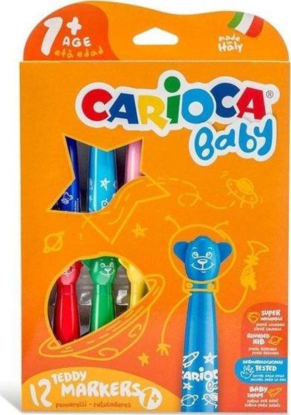 Carioca Teddy Bebek Crayons 12 li 1 Yaş - Image 1
