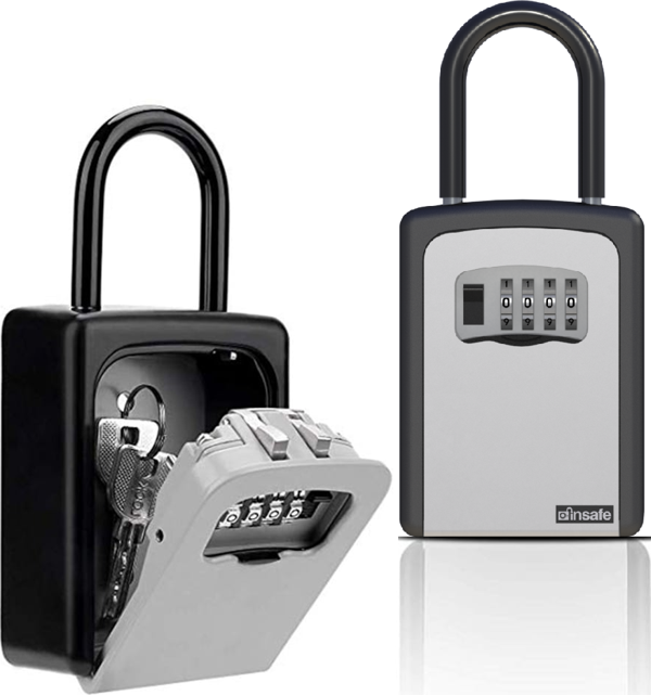 İnsafe ISC802KEY Şifreli Anahtar Kutusu - Anahtar Dolabı - Gri - Image 1