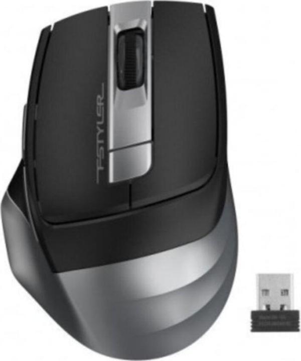 A4 Tech Fg35 (Grey) Fstyler 2,4Ghz Kablosuz Optik Mouse, 10-15Metre, 6 Buton, Nano Alıcı - Image 1