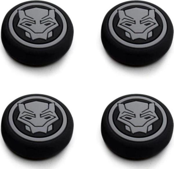 CAFELE Black Panther Desenli Xbox One S/One X/Xbox E/Xbox 360 Analog Koruyucu Silikon Pad - Image 1
