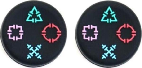 CAFELE Geo Dizayn Desenli Sony Ps5/Ps4/Ps3 Uyumlu Analog Koruyucu Silikon Pad - Image 1