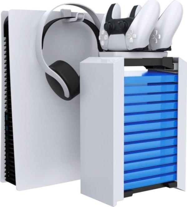 CAFELE Tp5-1545 Ps5 Playstation 5 Kulaklık Tutucu Oyun Haznesi Şarj Stand Seti - Image 1