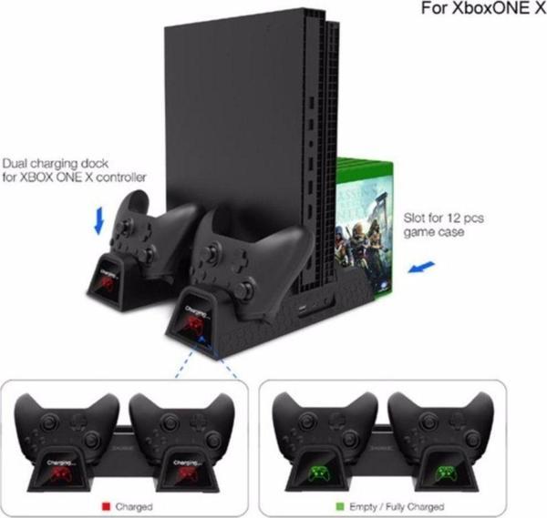 Dobe Xbox One S/X Çok Fonksiyonlu Soğutma Standı Led Göstergeli Fanlı Şarj Stand - Image 1
