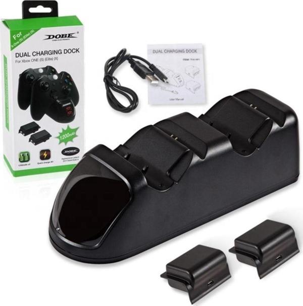 Dobe Xbox One S/X Kol Ikili Kablosuz Denetleyici Için Şarj Standı - Image 1