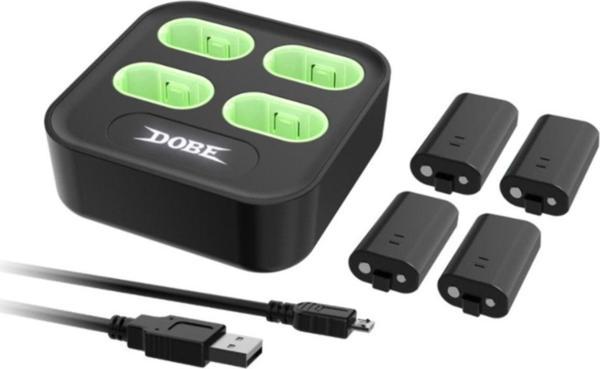 Dobe Xbox Series S X Batarya Şarj Dock + 4 Adet Pil Dahil - Image 1