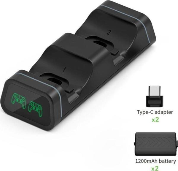 Dobe Xbox Series S X Oyun Kolu Dock Wireless Controller Şarj Istasyonu Göstergeli 1200 Mah - Image 1