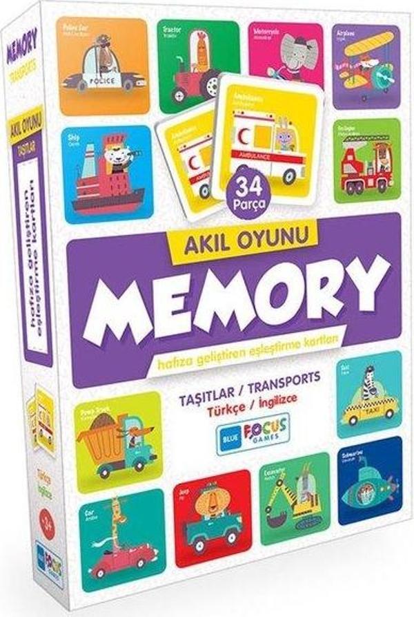 Blue Focus Taşıtlar 34 Parça Memory BF129 - Image 1