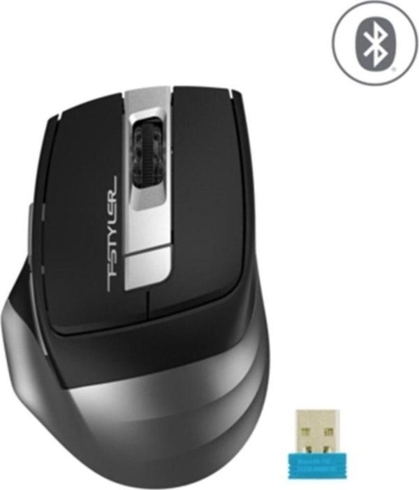 Hızlı Stok A4 Tech Fb35 Kablosuz+Bluetooth Mouse 2000Dpi Gri - Image 1