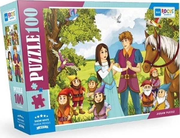 Blue Focus Pamuk Prenses 100 Parça Puzzle BF315 - Image 1