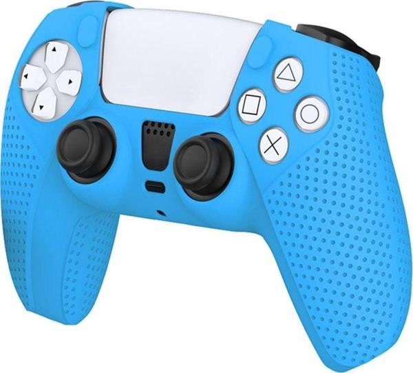 İstoc Trend Sony Dobe Playstation 5 Uyumlu Dualsense Gamepad Slikon Koruyucu Set, Ps5 Slikon Kılıf-Mavi - Image 1