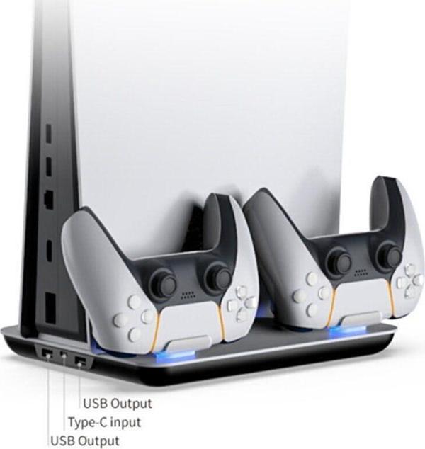 Dobe Playstation 5 Multifunctional Konsol Soğutma Standı Ve Oyun Kolu Şarj Istasyonu-Tp5-05102 - Image 1