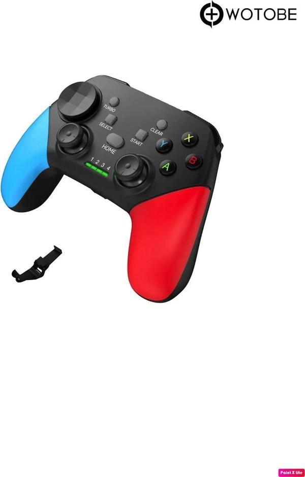 WOTOBE Wireless Kablosuz Pc Android İos Switch Tv Uyumlu Gamepad Ve Telefon Tutucu - Image 1