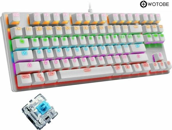 WOTOBE 82 Tuşlu Rgb Oyuncu Gamer Mekanik Klavye - Image 1