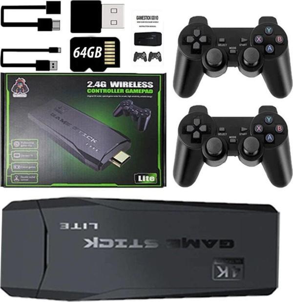 WOTOBE M8 Plus Mini Hdmı 4K 2.4G 64Gb Kablosuz Gb/Gba/Gbc Çift Kollu Tv Oyun Konsolu U-Lite - Image 1