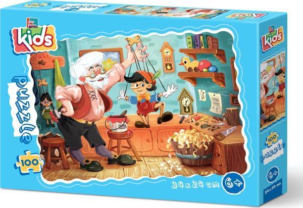 Yappuzz Pinokyo 100 Parça Çoçuk Puzzle - Image 1