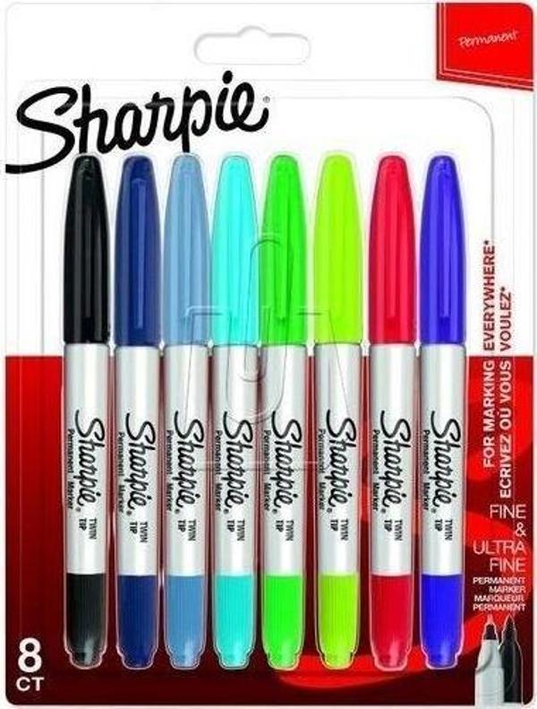 Sharpie 8'li Twin Permanent Marker Set - Image 1