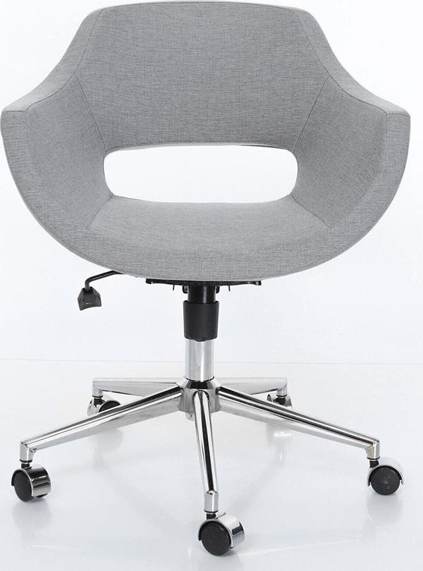 bluetick Ofis Ders Çalışma Çok Amaçlı Poliüretan Krom Ayaklı Ergonomik 360 Derece Sandalye Blu1717 - Image 1