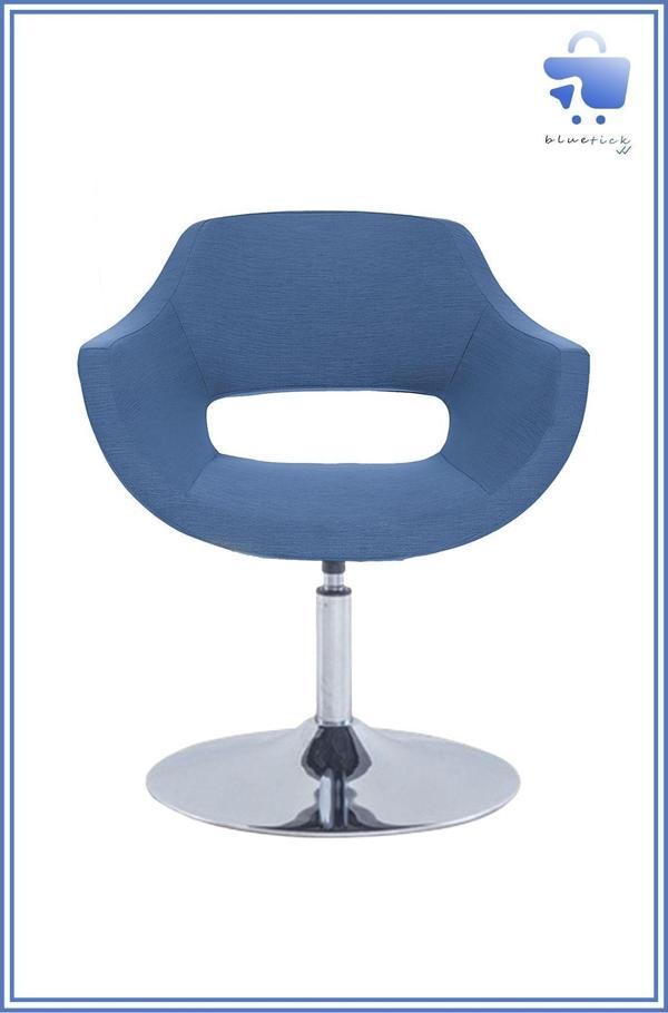 bluetick Ultra Dönebilir Krom Flaş Ayak Poliüretan Sünger Ofis Bekleme Otel Lobi Sandalyesi - Image 1