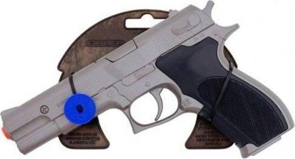 Gonher Tamamı Metal Revolver 8'Li Kapsül Patlatan Baretta - Image 1