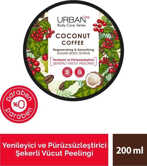 Coconut Coffee Yenileyici ve Pürüzsüzleştirici Peelingli Vücut Peeling 200 ml-Vegan - Image 1