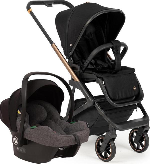 Bagi Nanofold 3 Grey Cosmo Travel Sistem Bebek Arabası Black Gold - Image 1