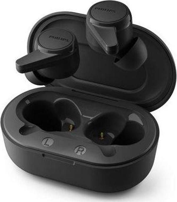 Philips  TAT1207BK Gerçek Kablosuz Kulaklık (IPX4) 6+12sa BT 5.2 Mono Mod Siyah - Image 1
