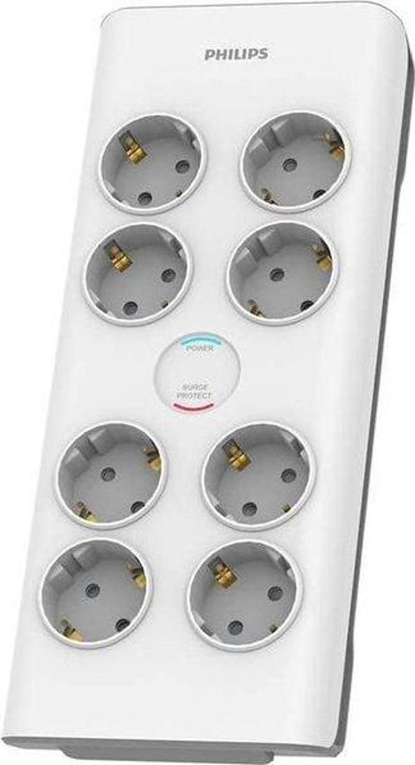 Philips SPN7080WA/62 900 Joule 8'li 2 m Akım Korumalı Priz - Image 1