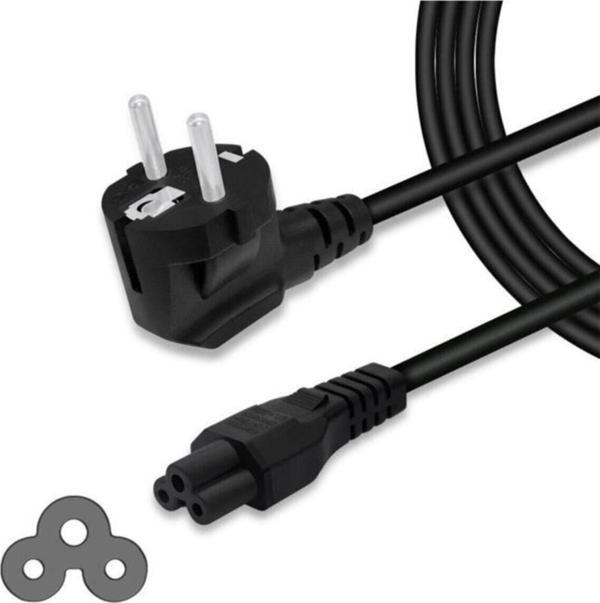 Notebook Adaptör Şarj Kablosu - Asus Hp Dell Lenovo Dizüstü Bilgisayar Monitörü Yonca Power Kablosu - Image 1