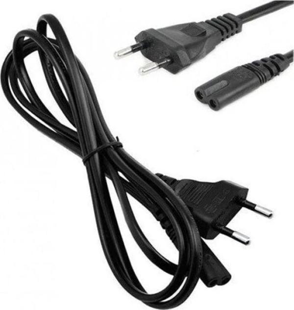 Teyp Fişi - Notebook Adaptör Power Kablosu 2 Pin - 1.5 Metre Power Güç Elektrik Kablosu Playstation - Image 1