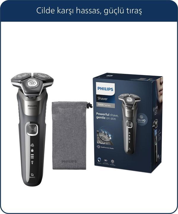 Philips 5000 Serisi Tıraş Makinesi S5887/10,Sinekkaydı Tıraş,Islak ve Kuru Kullanım,Hassas Düzeltici - Image 1