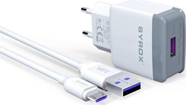  Asus Zenfone Max Plus (m2) Uyumlu Mikro Usb Girişli 3.0 Amper Adaptör+kablo Şarj Aleti -q30 - Image 1