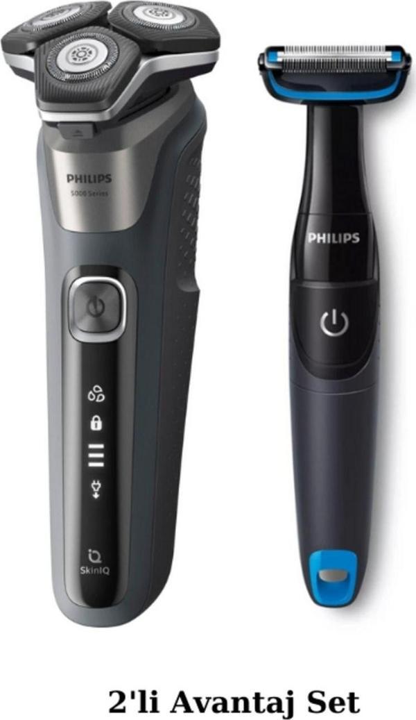 Philips S5887/10 Islak/Kuru Sinek Kaydı Tıraş Makinesi - BG1024 Banyo Vücut Bakım Tıraş Makinesi Ava - Image 1
