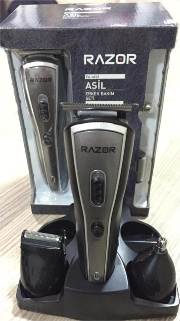 Razor Asil Erkek Bakım Seti Traş Saç Sakal Kesme Makinası Tıraş Makinesi - Image 1